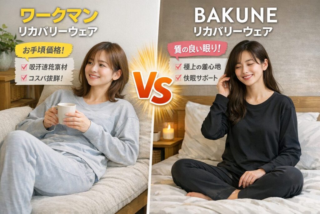 リカバリーウェアを着ている女性達